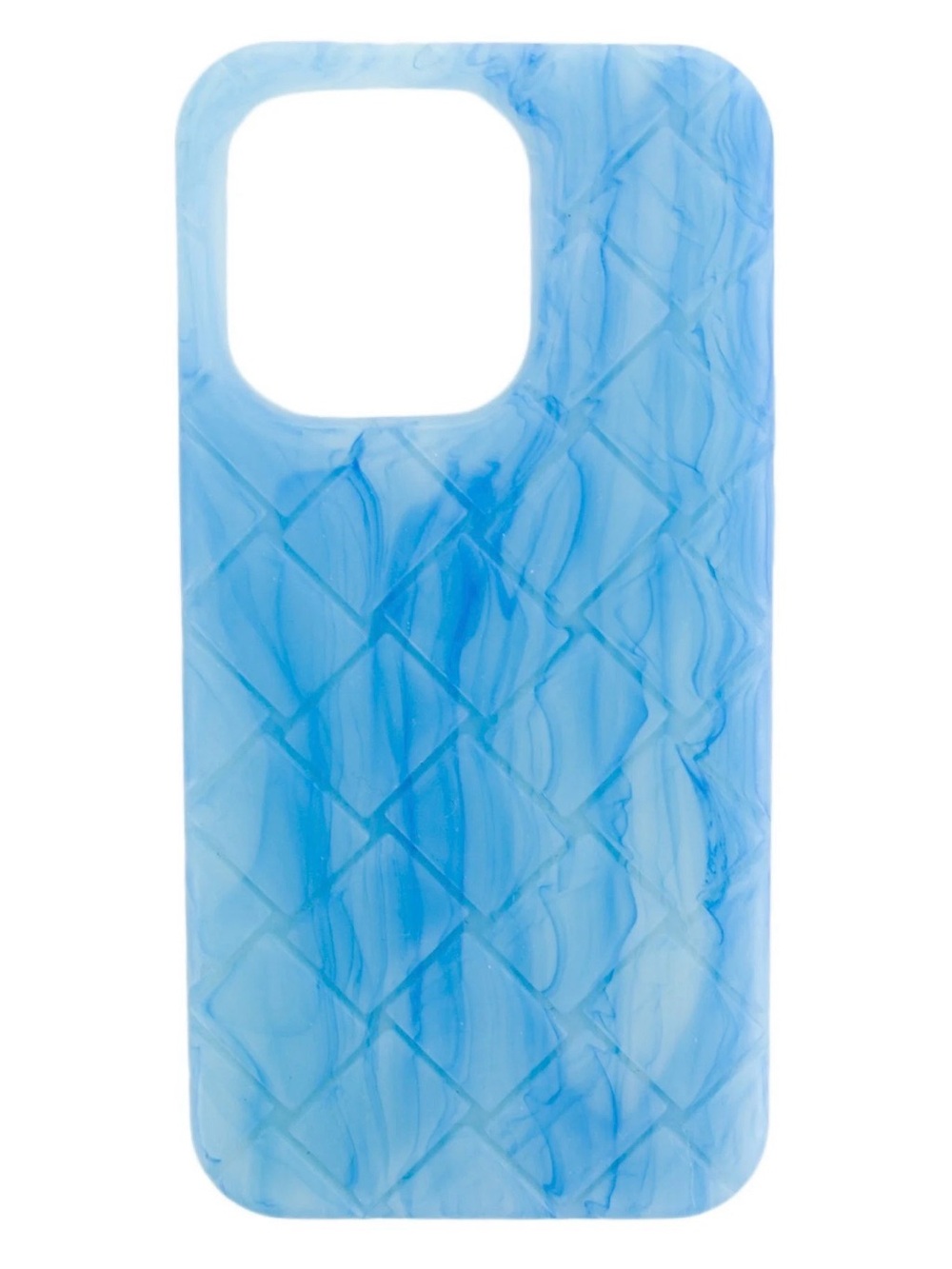Bottega Veneta Blue Pattern Printed iPhone Case